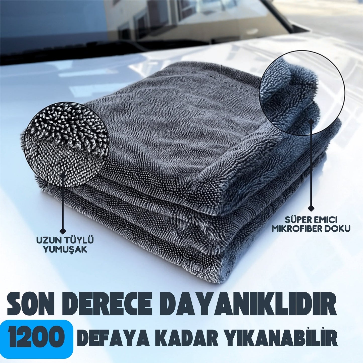 CarCurtain™ Mikrofiber Kurulama Havlusu