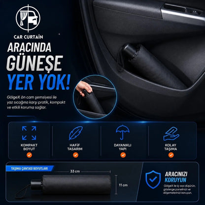 Carcurtain™ Katlanır Kompakt Oto Güneş Koruyucu