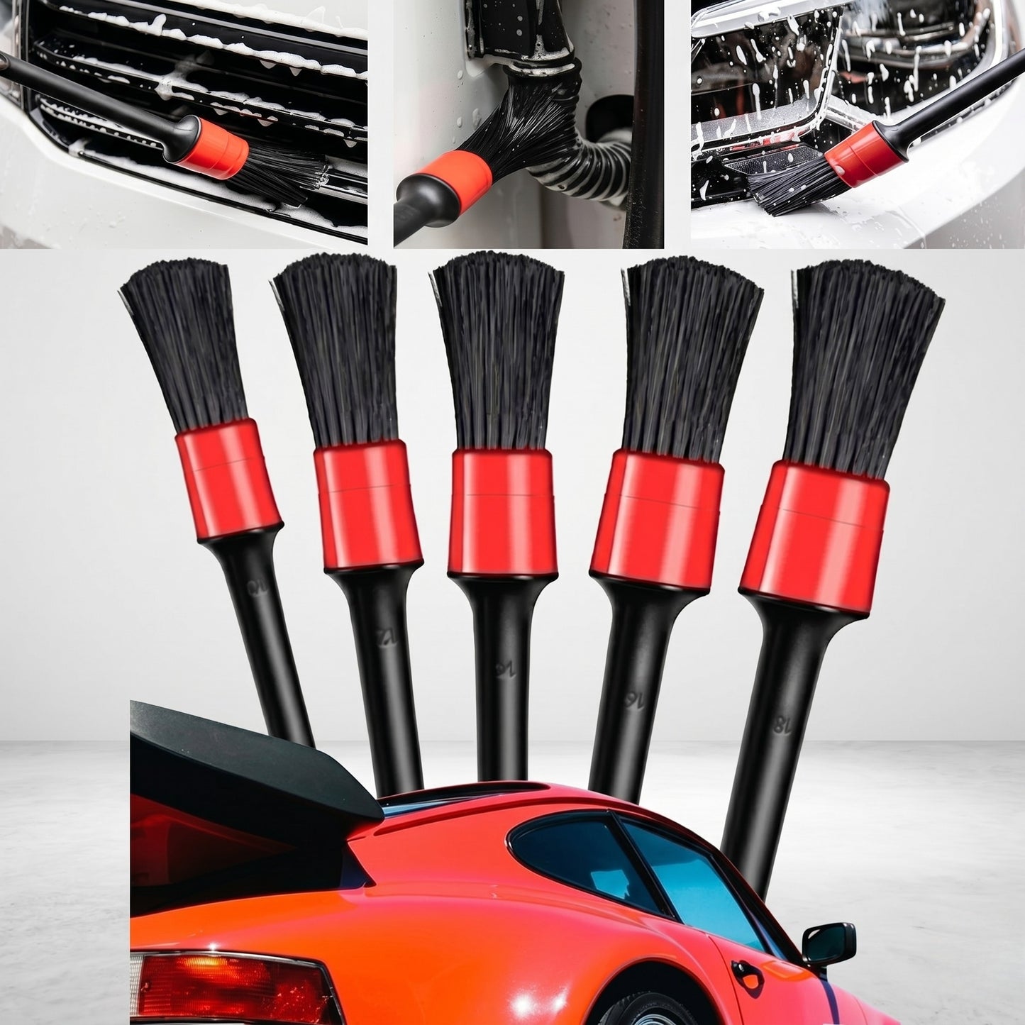 CarCurtain™ 5 Parça Oto Detay Fırça Seti