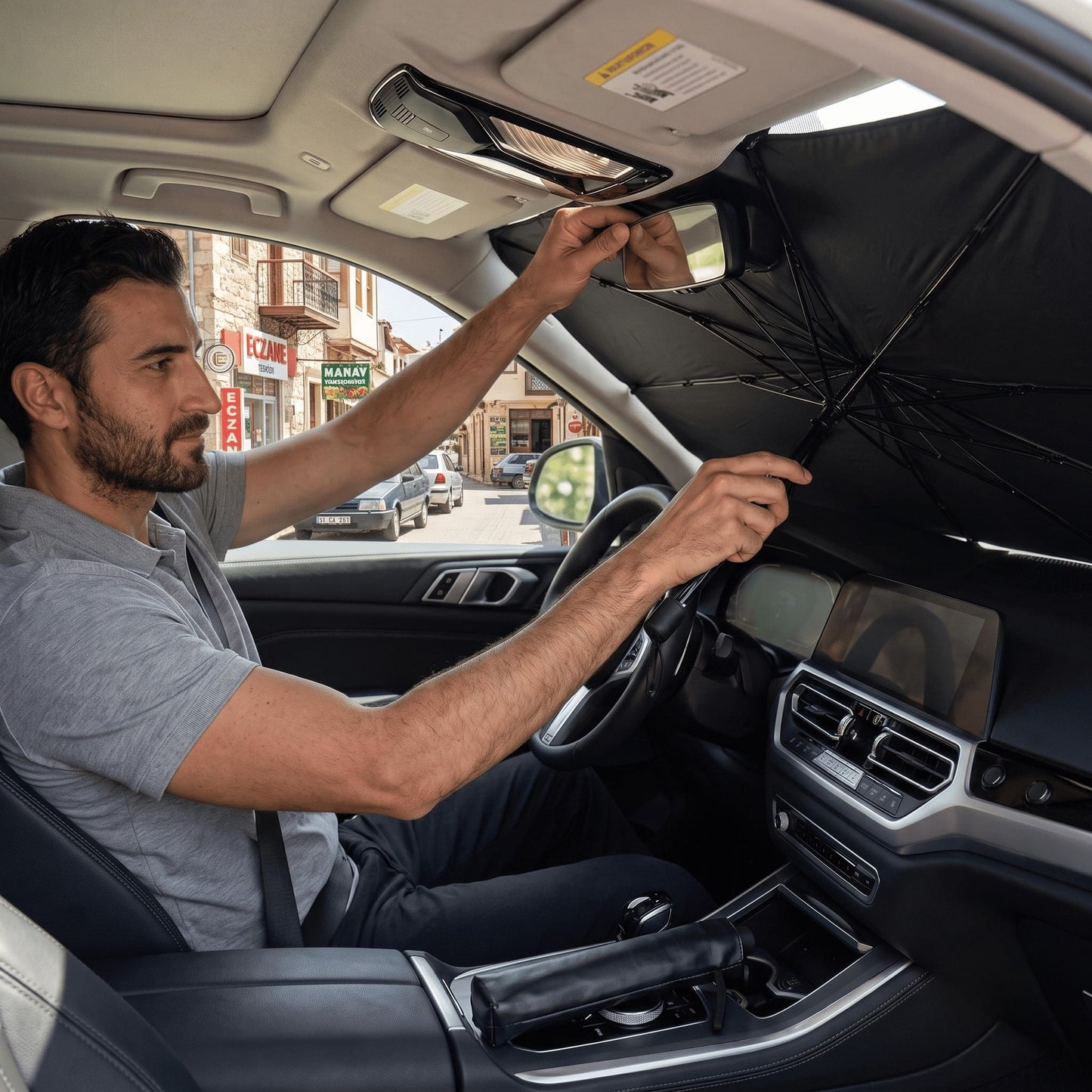 Carcurtain™ Katlanır Kompakt Oto Güneş Koruyucu