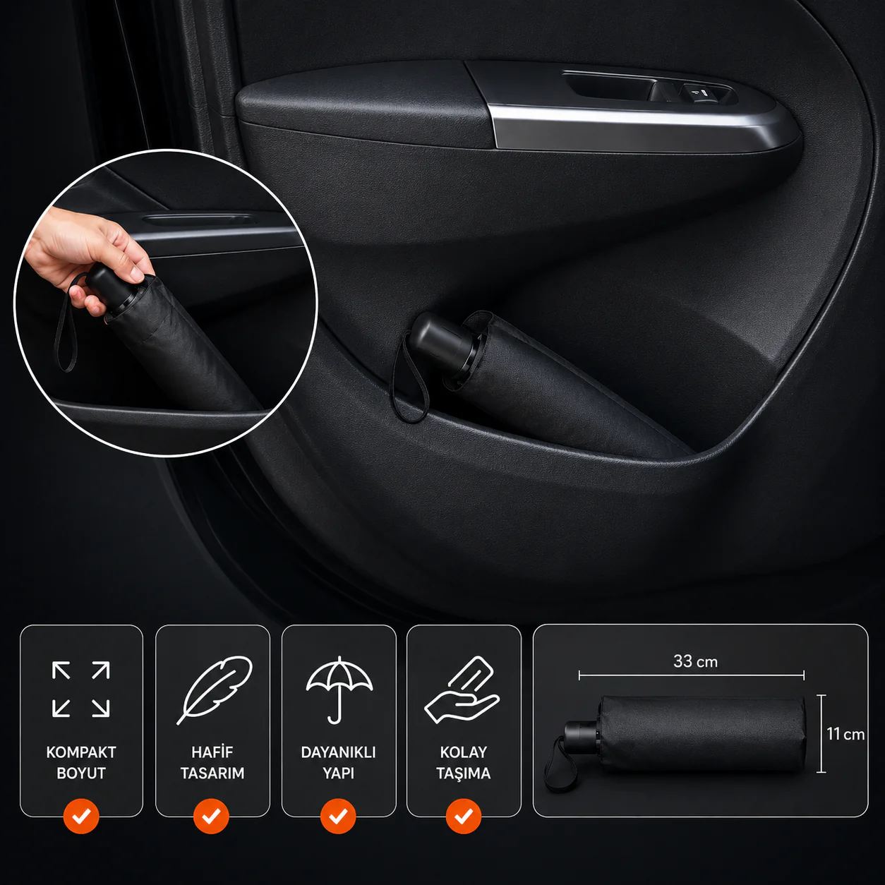 CarCurtain™ Katlanır Kompakt Oto Güneş Koruyucu